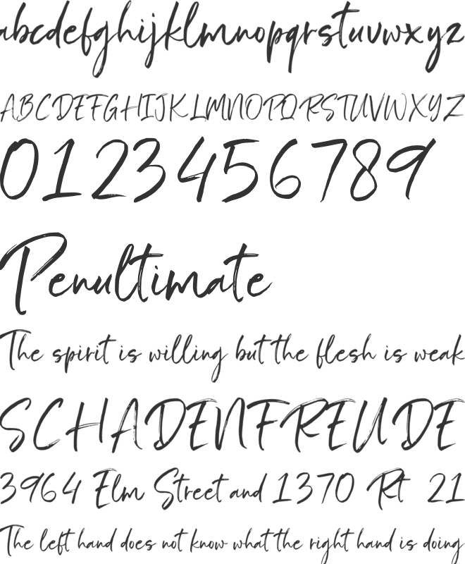 Bombast font preview