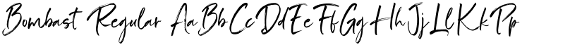 Bombast Regular font
