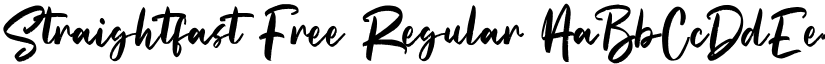 Straightfast Free Regular font