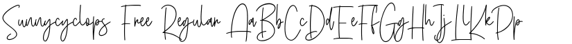 Sunnycyclops Free Regular font