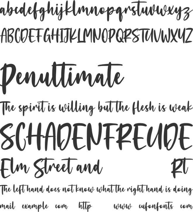 Moonsticky Free font preview