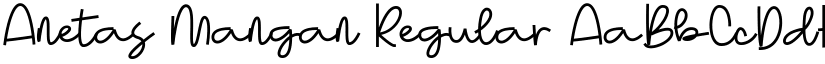 Anetas Mangan font download