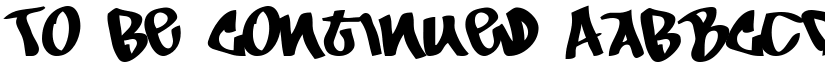 To Be Continued font download