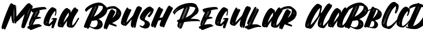 Mega Brush Regular font