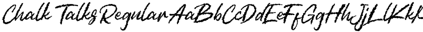 Chalk Talks Regular font