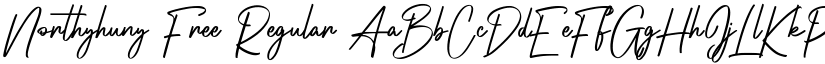 Northyhuny Free Regular font