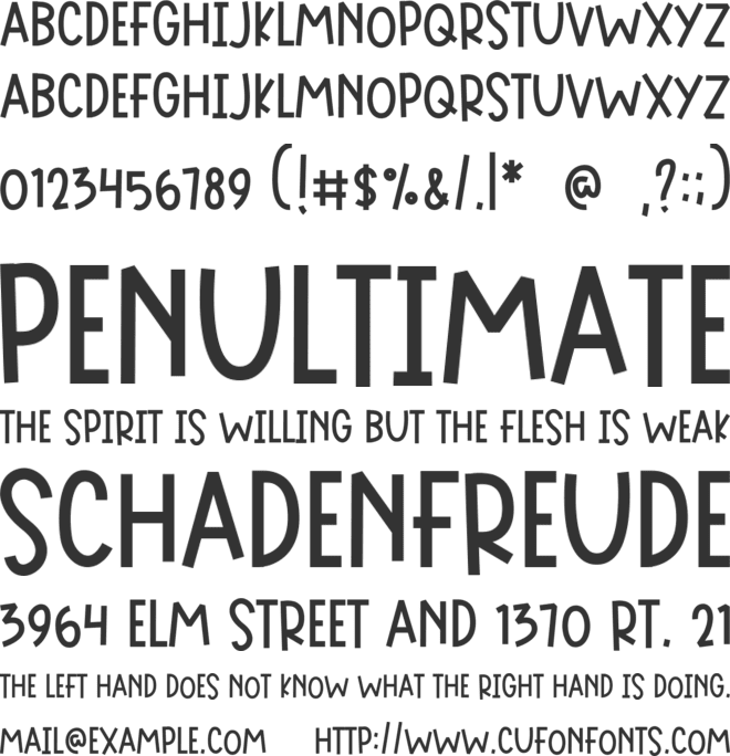 Creamy Peach font preview