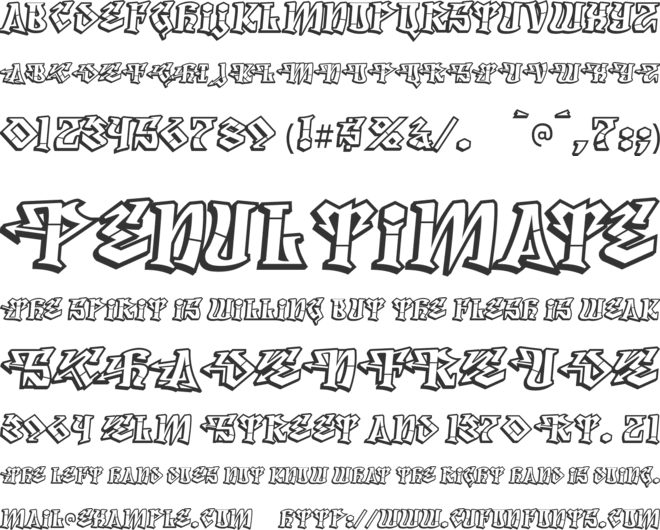 Degrassi font preview