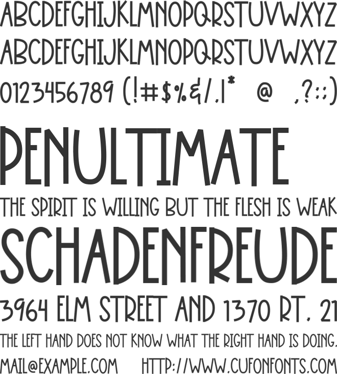 Love Coffee font preview