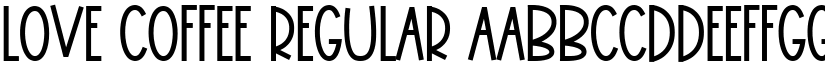 Love Coffee Regular font