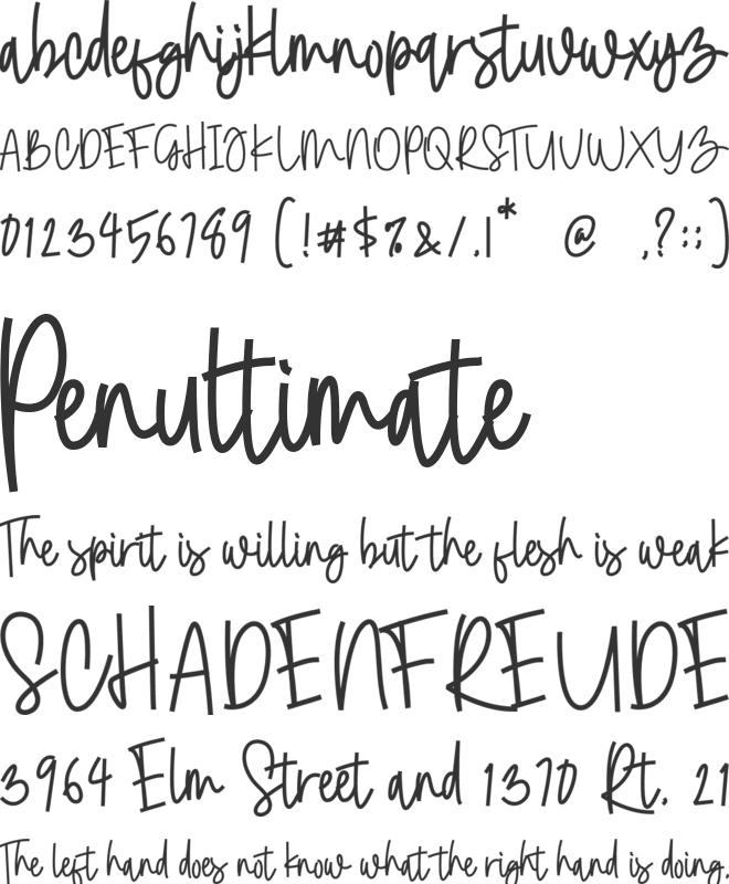 Molet Raenak font preview