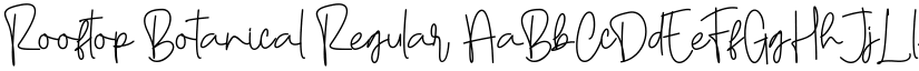 Rooftop Botanical font download