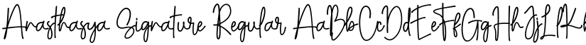 Anasthasya Signature Regular font