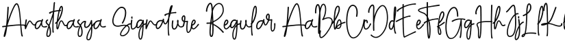 Anasthasya Signature font download