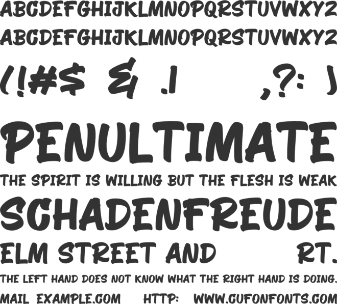 Wores Paint font preview