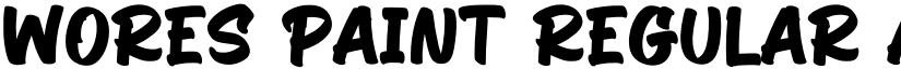 Wores Paint Regular font