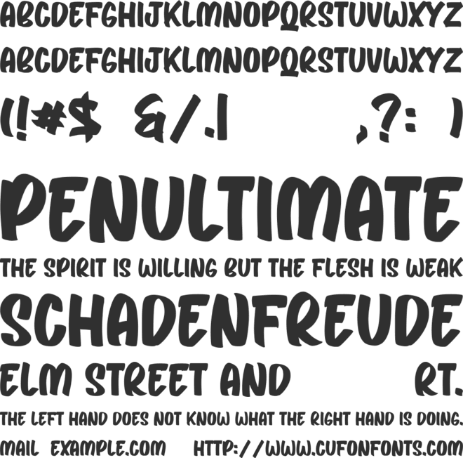 George Nomsay font preview