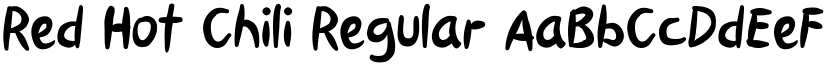 Red Hot Chili Regular font