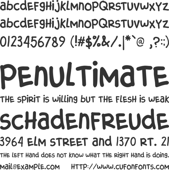 CRUNCHY STICK font preview