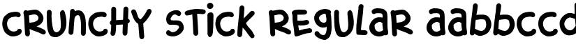 CRUNCHY STICK Regular font
