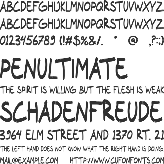 Good Stories font preview
