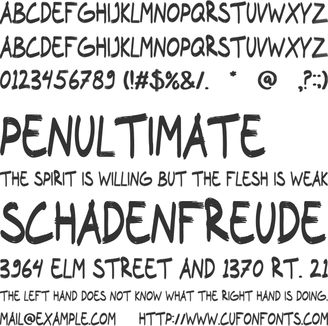 Good Stories font preview