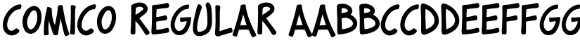 Comico Regular font