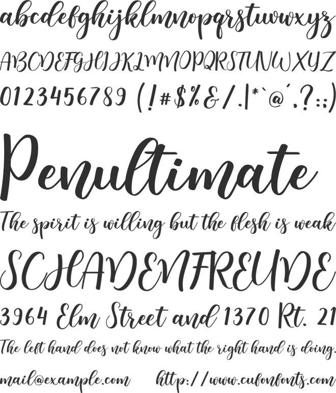 Harlyna font preview