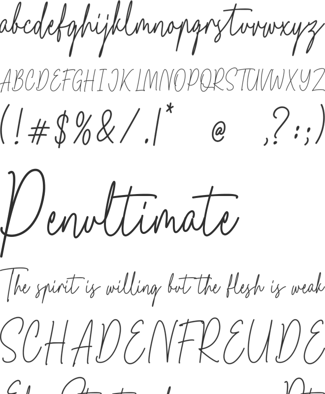 Jonathan Signature font preview