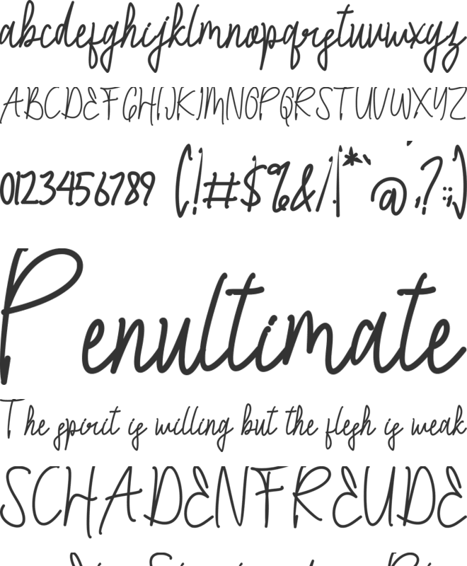 High Moon font preview