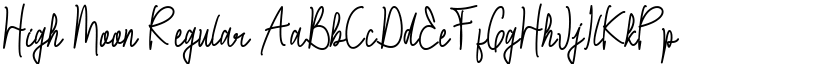 High Moon Regular font