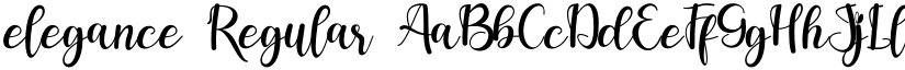 elegance Regular font