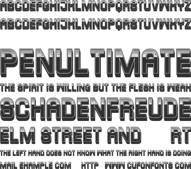 Leisure font preview