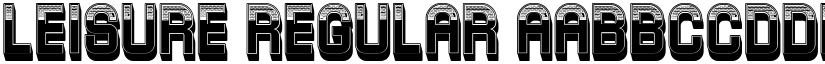 Leisure Regular font