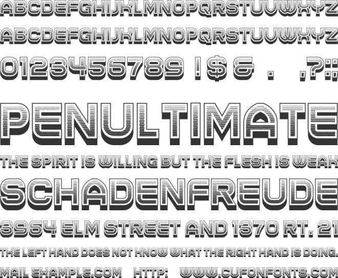 Handves font preview