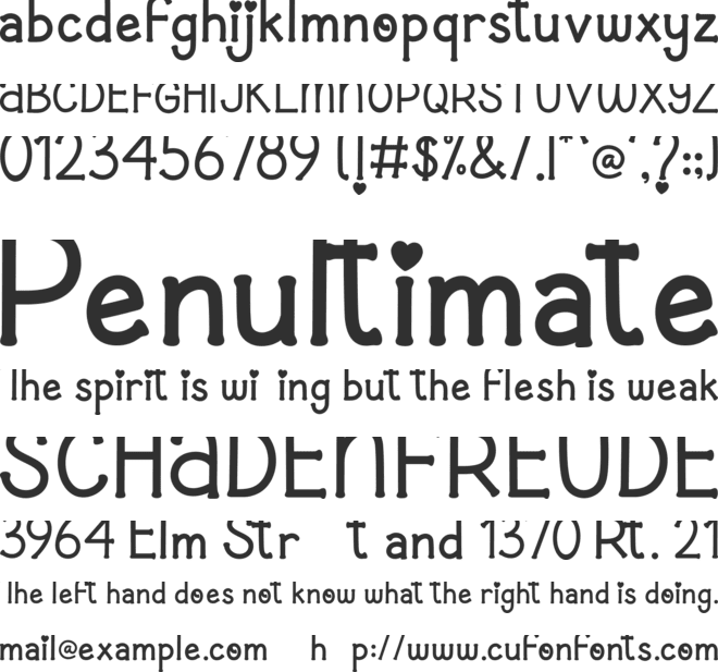 Easter Sweet font preview