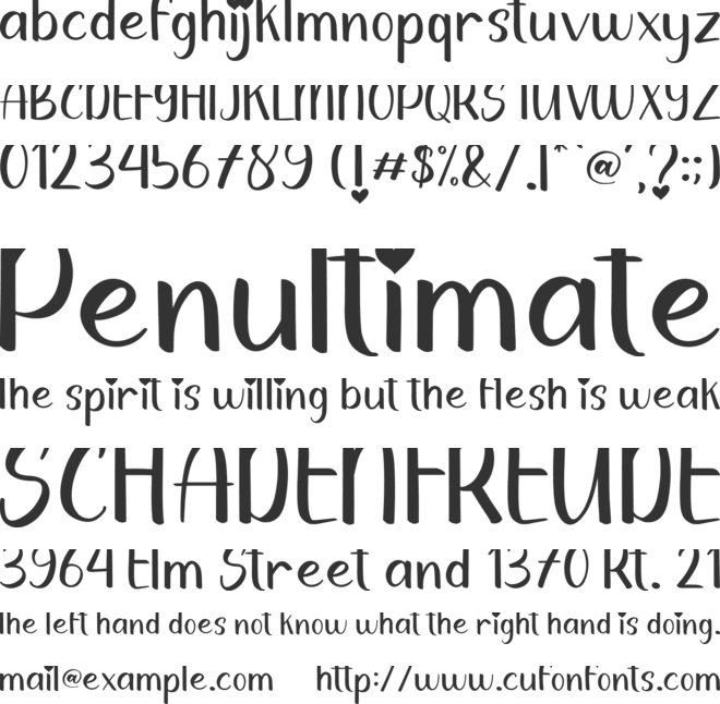 Sunny Easter font preview