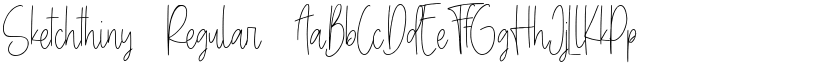 Sketchthiny font download