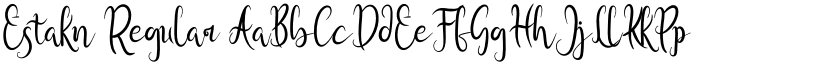 Estakn Regular font