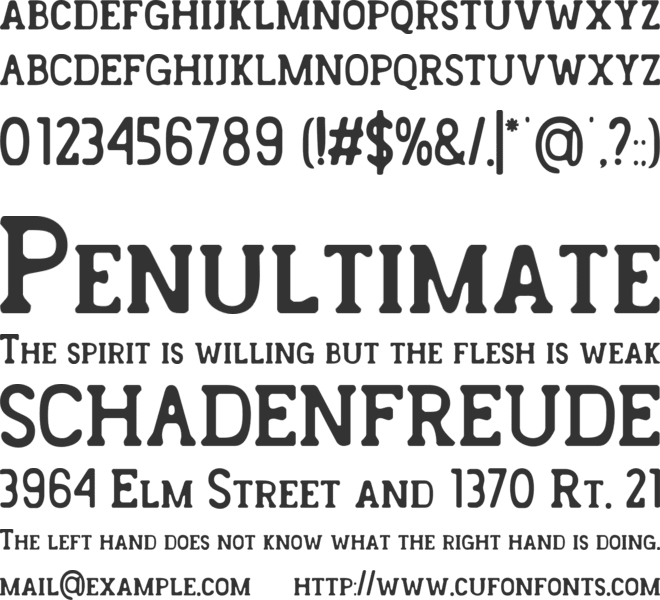 Landster font preview