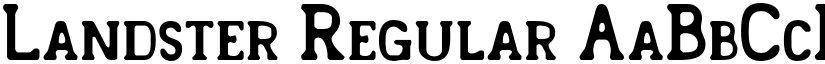Landster Regular font