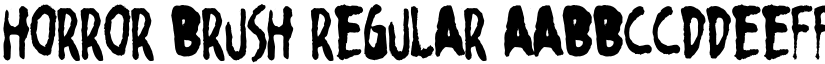 Horror Brush Regular font