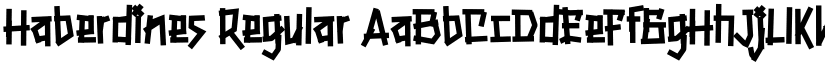 Haberdines font download