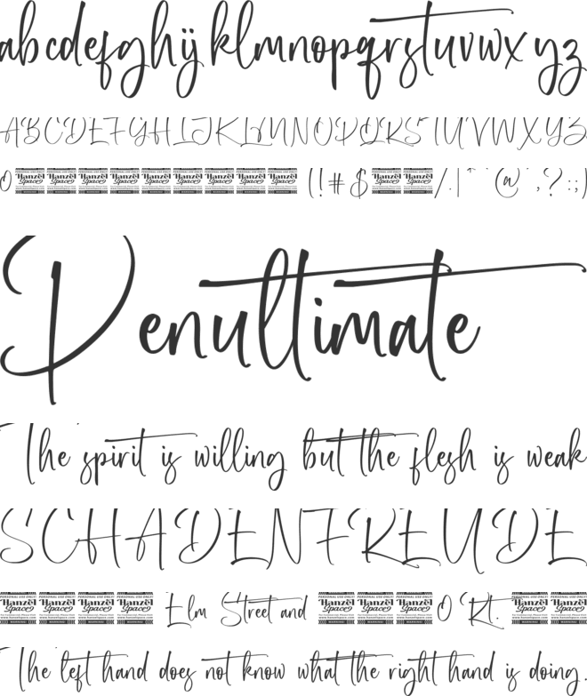 Rothary font preview