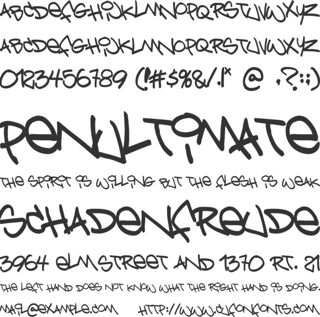 Bring Tha Noize font preview