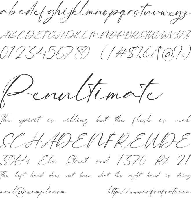 Blindlight font preview