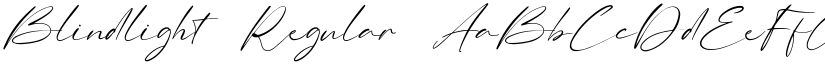 Blindlight Regular font