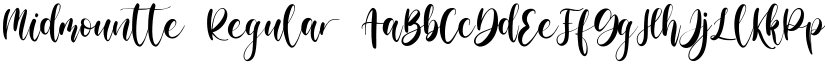 Midmountte Regular font