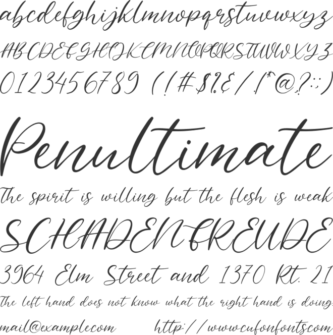 Eallitapie font preview
