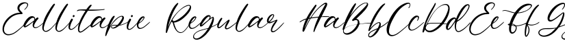 Eallitapie Regular font